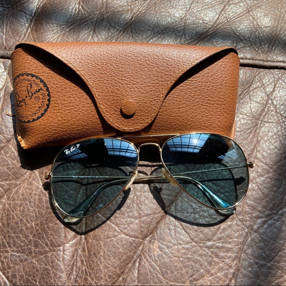 Slightly worn Ray Ban Sunglasses